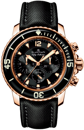 Blancpain 50 Fathoms Watches Mens Black Self-winding Automatic 5085F-3630-52 Watch