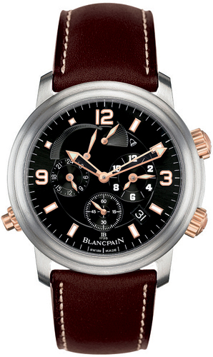 Blancpain Leman GMT Alarm Watches Mens Black Self-winding Automatic 2041-12A30-63B Watch