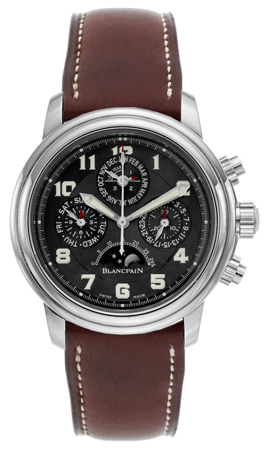 Blancpain Leman Watches Mens Military Black Self-winding Automatic 2585F-1130-63B Watch