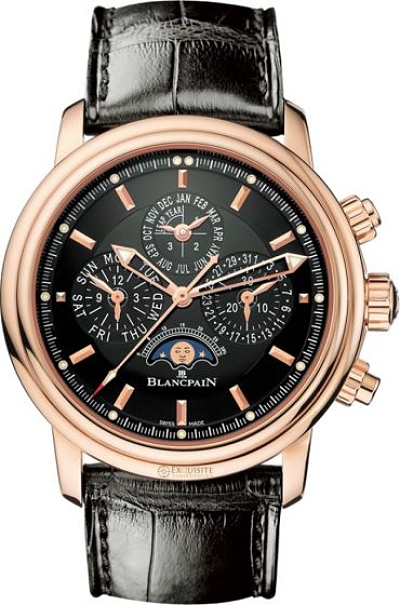 Blancpain Leman Watches Mens Black Self-winding Automatic 2685F-3630-53B Watch