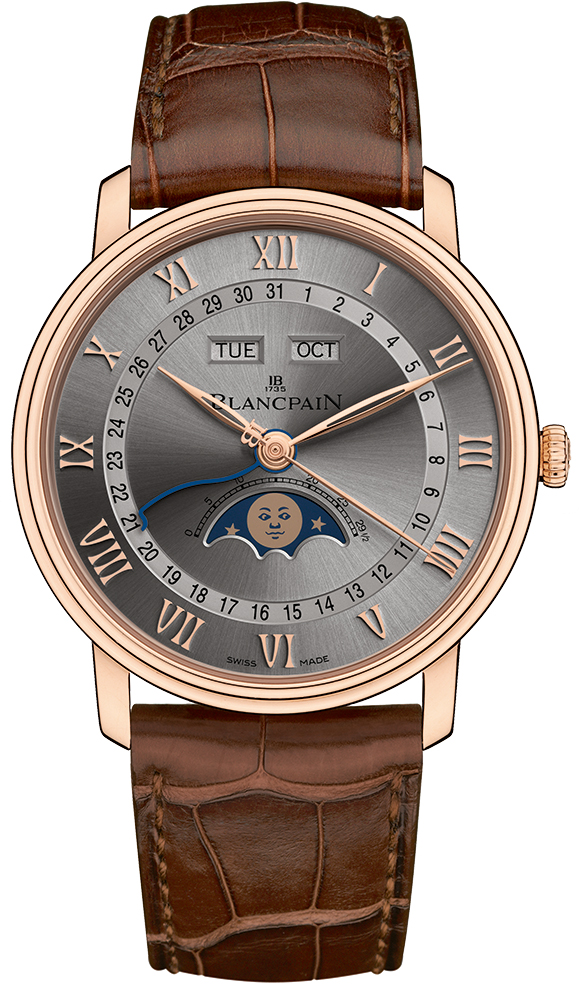 Blancpain Villeret Watches Mens Grey Self-winding Automatic 6654-3613-55B Watch