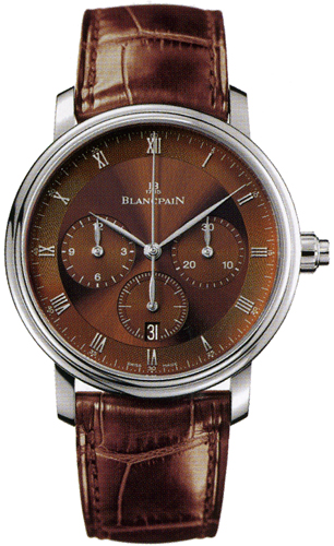 Blancpain Villeret Watches Mens Brown Self-winding Automatic 6185-1546-55 Watch