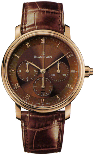 Blancpain Villeret Watches Mens Brown Self-winding Automatic 6185-3646-55B Watch