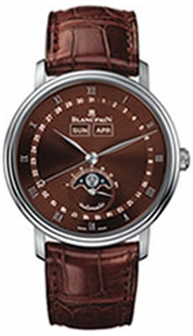 Blancpain Villeret Watches Mens Brown Self-winding Automatic 6263-1546-55B Watch