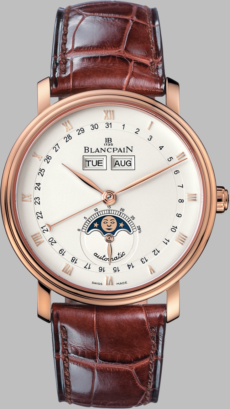 Blancpain Villeret Watches Mens White Self-winding Automatic 6263-3642-55 Watch