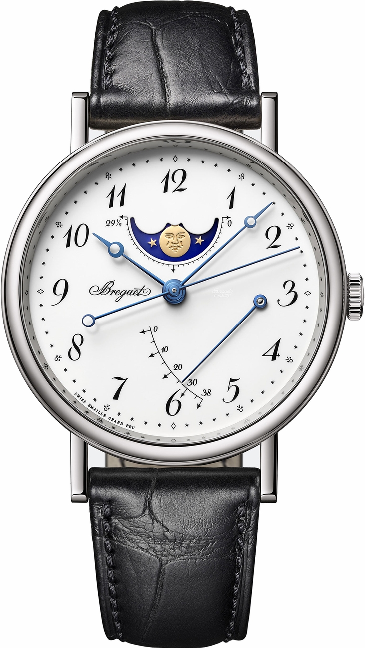 Breguet Classique Collection Watches Mens Grand Feu Enamel White Self winding Automatic 7787BB-29-9V6 Watch