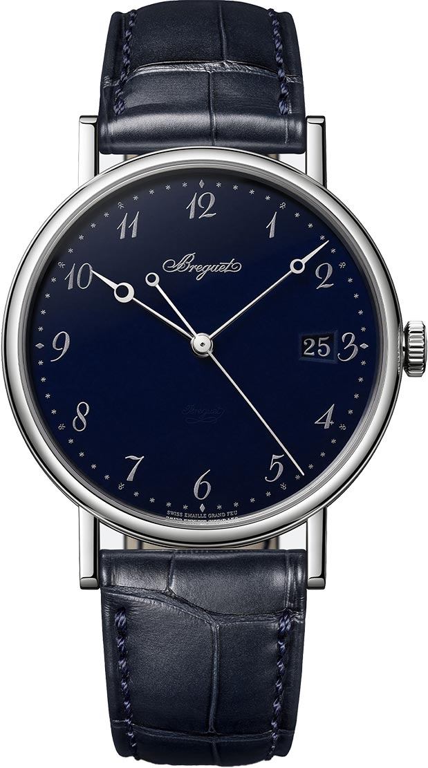Breguet Classique Collection Watches Mens Grand Feu Blue Enamel Self winding Automatic 5177BB-2Y-9V6 Watch