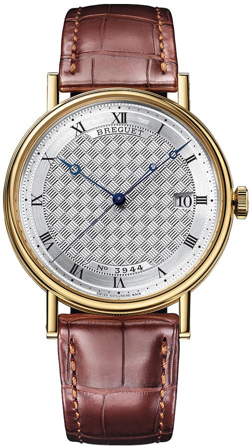 Breguet Classique Collection Watches Mens Handengraved Silver Self winding Automatic 5177BA-12-9V6 Watch