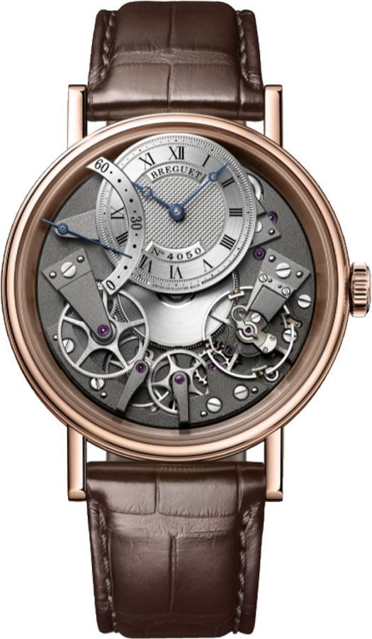 Breguet Tradition Watches Mens Offcentered Silver Self winding Automatic 7097BR-G1-9WU Watch