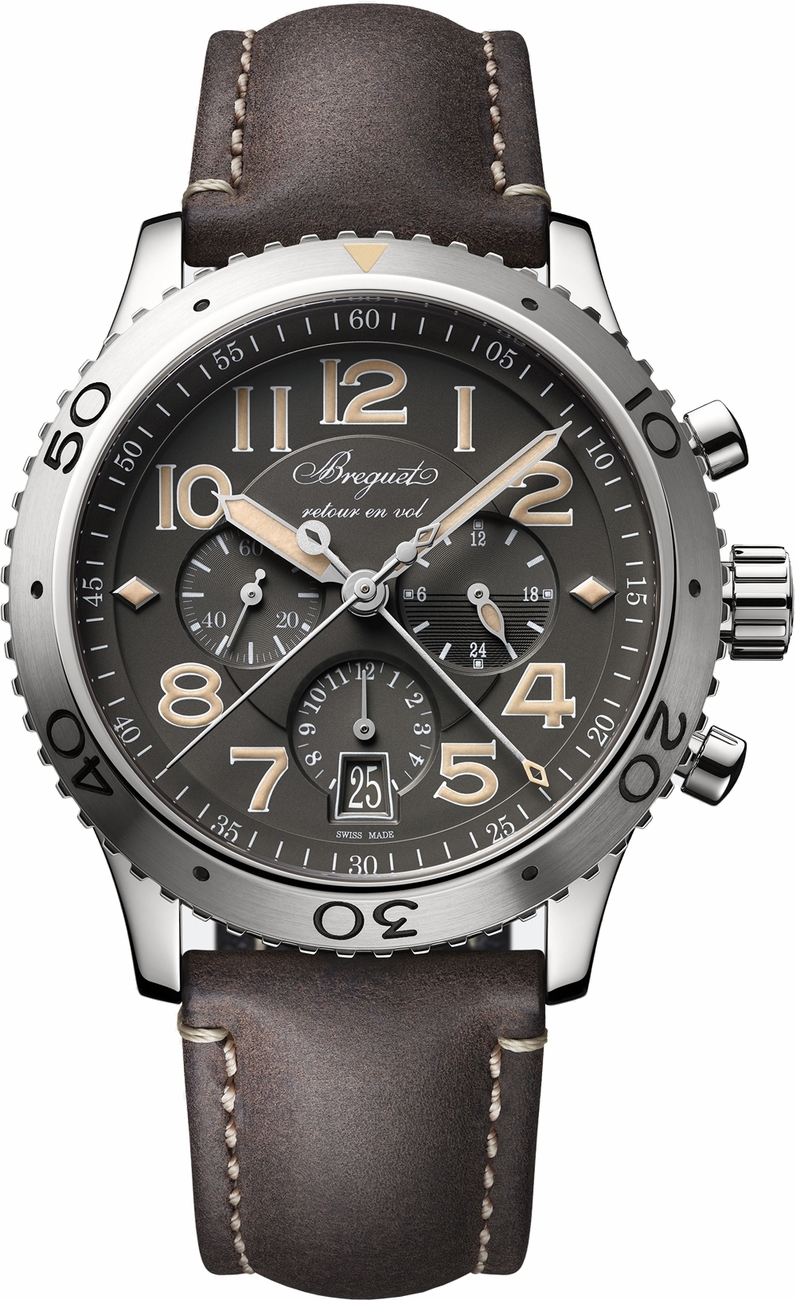 Breguet Type XX - XXI - XXII Watches Mens Slate Grey Self winding Automatic 3817-STX23ZU Watch