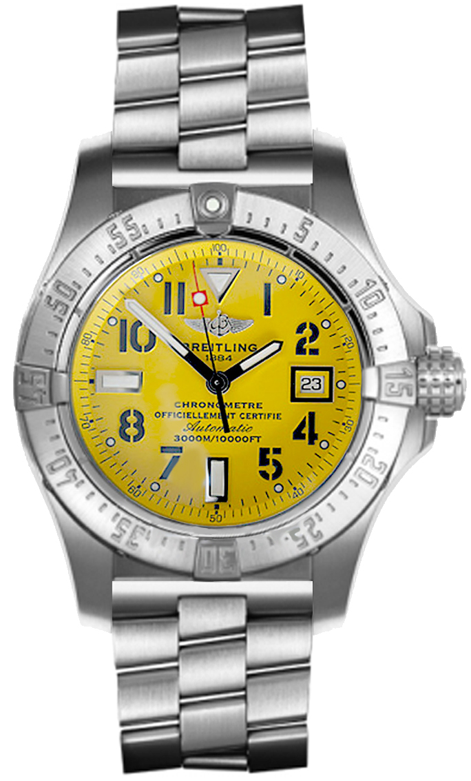 Breitling Avenger Watches Mens Yellow Self Winding Automatic Chronometer A1733010-I513-147A Watch