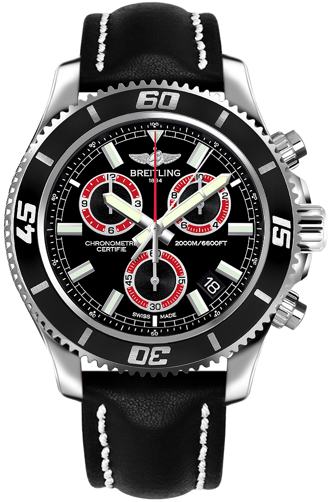 Breitling Superocean Watches Mens Black Battery Operated Quartz A73310A8-BB72-441X Watch
