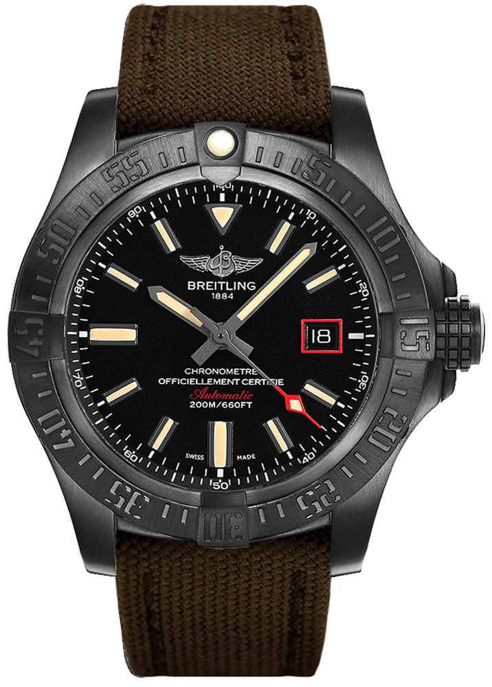 Breitling Avenger Watches Mens Volcano Black Self winding Automatic V1731110-BD74-108W Watch