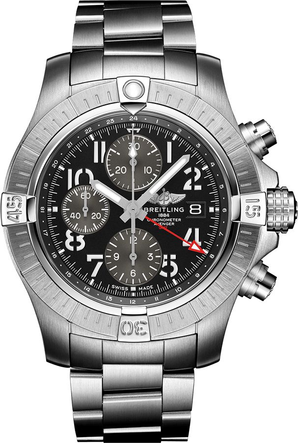Breitling Avenger Watches Mens Black Self Winding Automatic A24315101B1A1 Watch