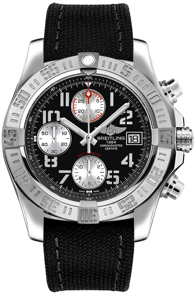 Breitling Avenger Watches Mens Black Self Winding Automatic Chronometer A1338111-BC33-103W Watch