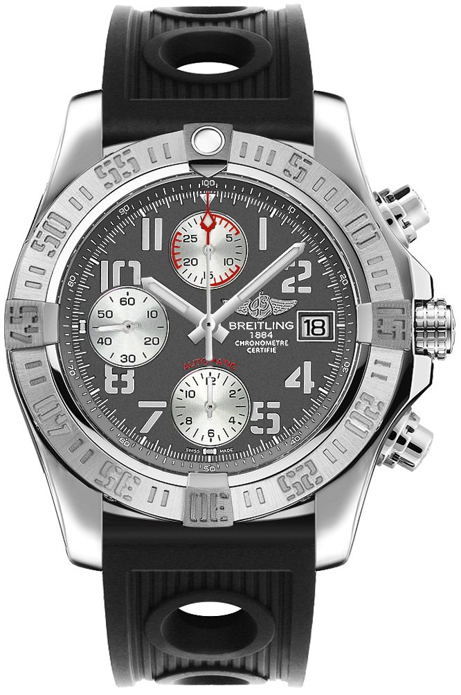 Breitling Avenger Watches Mens Tungsten Grey Self Winding Automatic Chronometer A1338111-F564-200S Watch