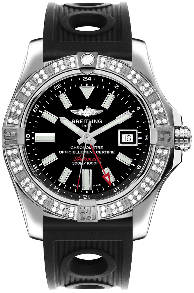Breitling Avenger Watches Mens Volcano Black Dial Self winding Automatic Chronometer A3239053-BC35-200S Watch