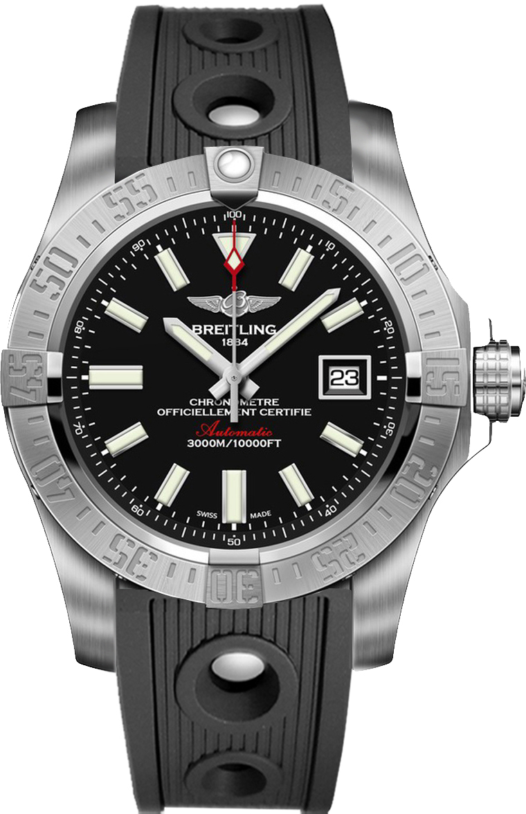 Breitling Avenger Watches Mens Black Self winding Automatic Chronometer A1733110-BC30-200S Watch
