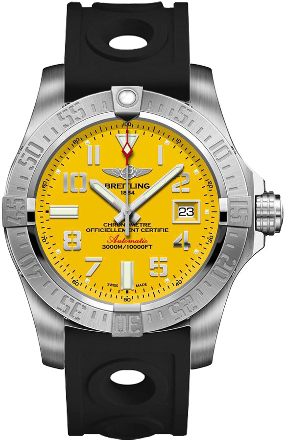 Breitling Avenger Watches Mens Yellow Self winding Automatic Chronometer A1733110-I519-227S Watch