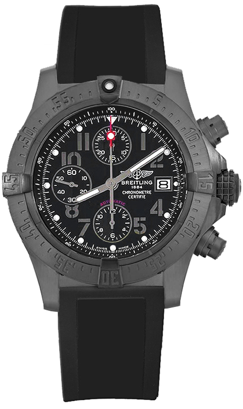 Breitling Avenger Watches Mens Black Self winding Automatic Chronometer M133808A-BC23-134S Watch