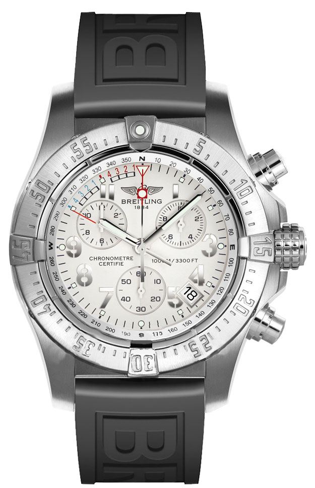 Breitling Avenger Watches Mens Silver Battery Operated Quartz A7339010-G651-153S Watch