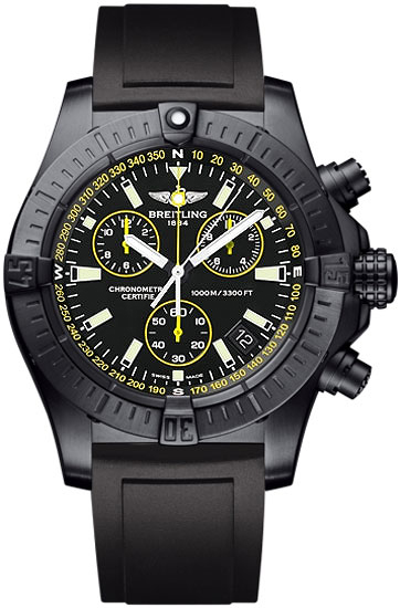 Breitling Avenger Watches Mens Black Battery Operated Quartz M73390T1-BA87-131S Watch