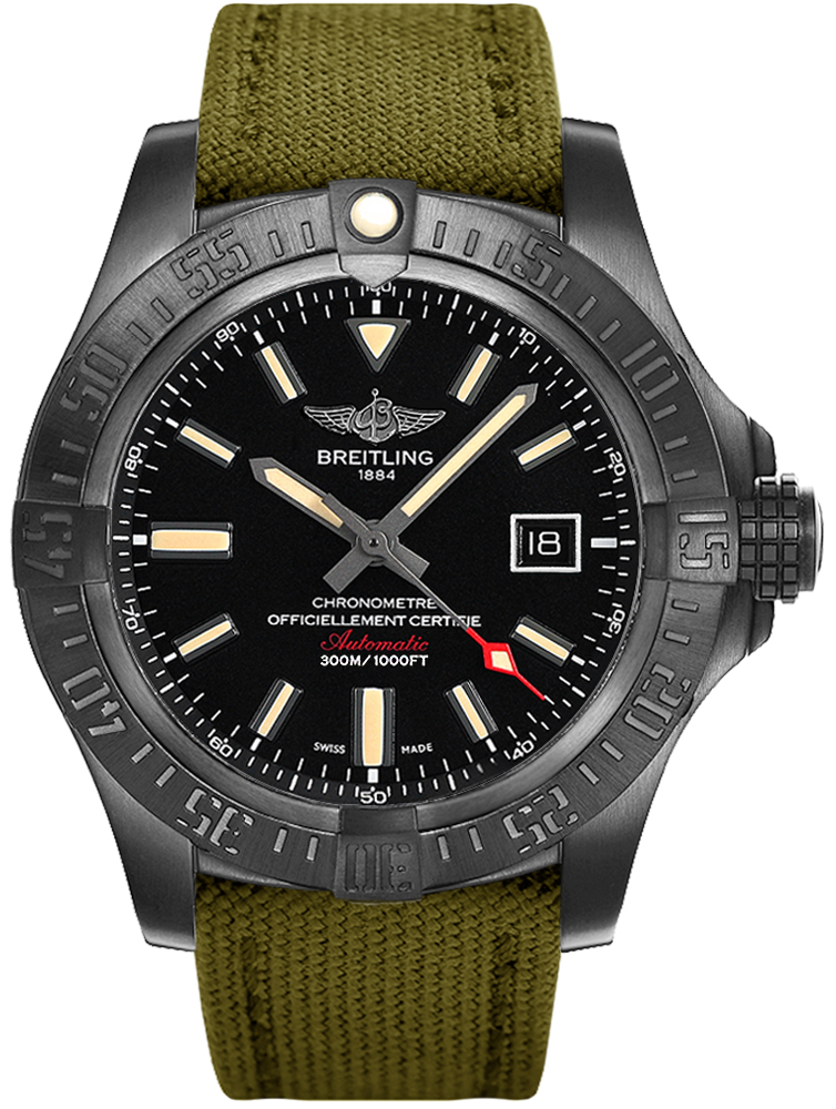 Breitling Avenger Watches Mens Volcano Black Self winding Automatic V1731010-BD12-105W Watch