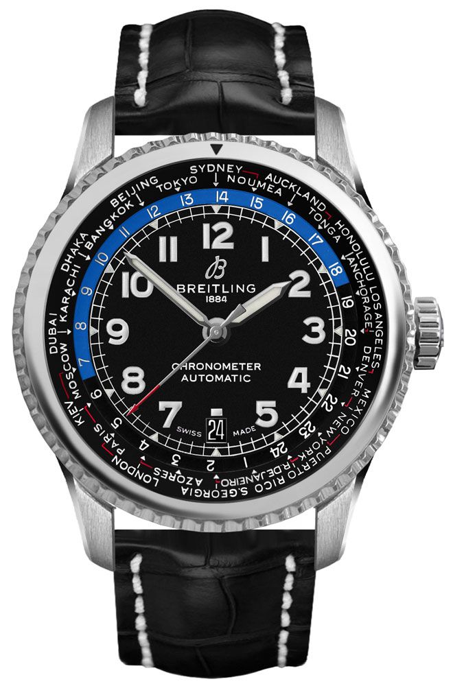 Breitling Navitimer Aviator 8 Watches Mens Black Self winding Automatic AB3521U41B1P2 Watch