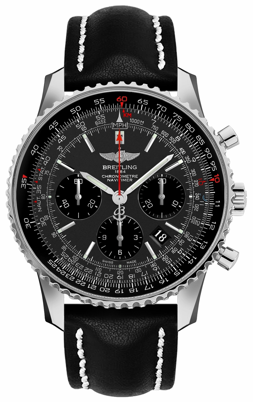 Breitling Navitimer Watches Mens Grey Self winding Automatic Chronometer AB012124-F569-435X Watch