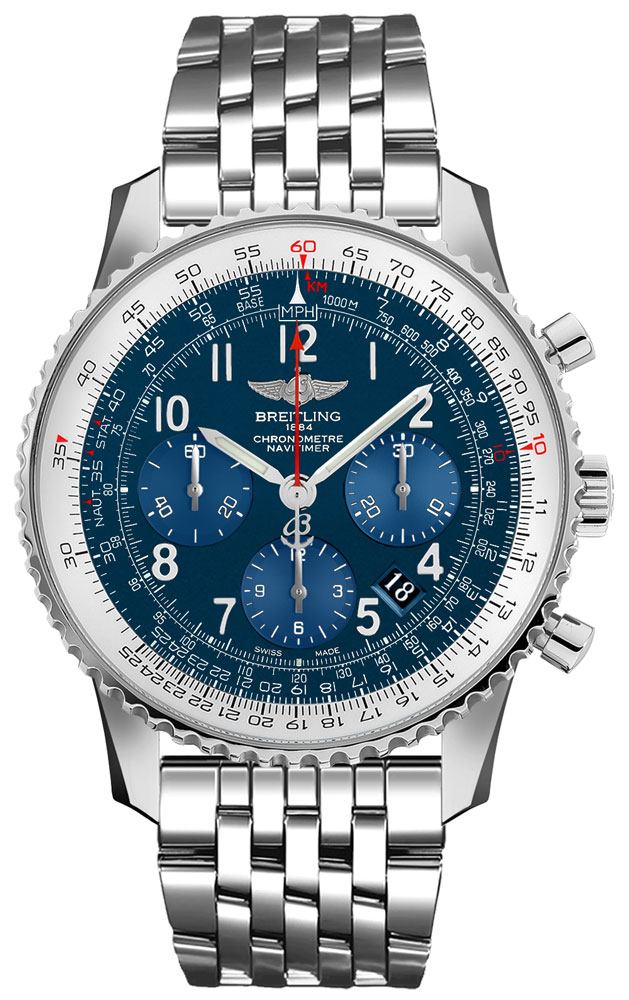 Breitling Navitimer Watches Mens Blue Self winding Automatic AB0121C4-C920-447A Watch