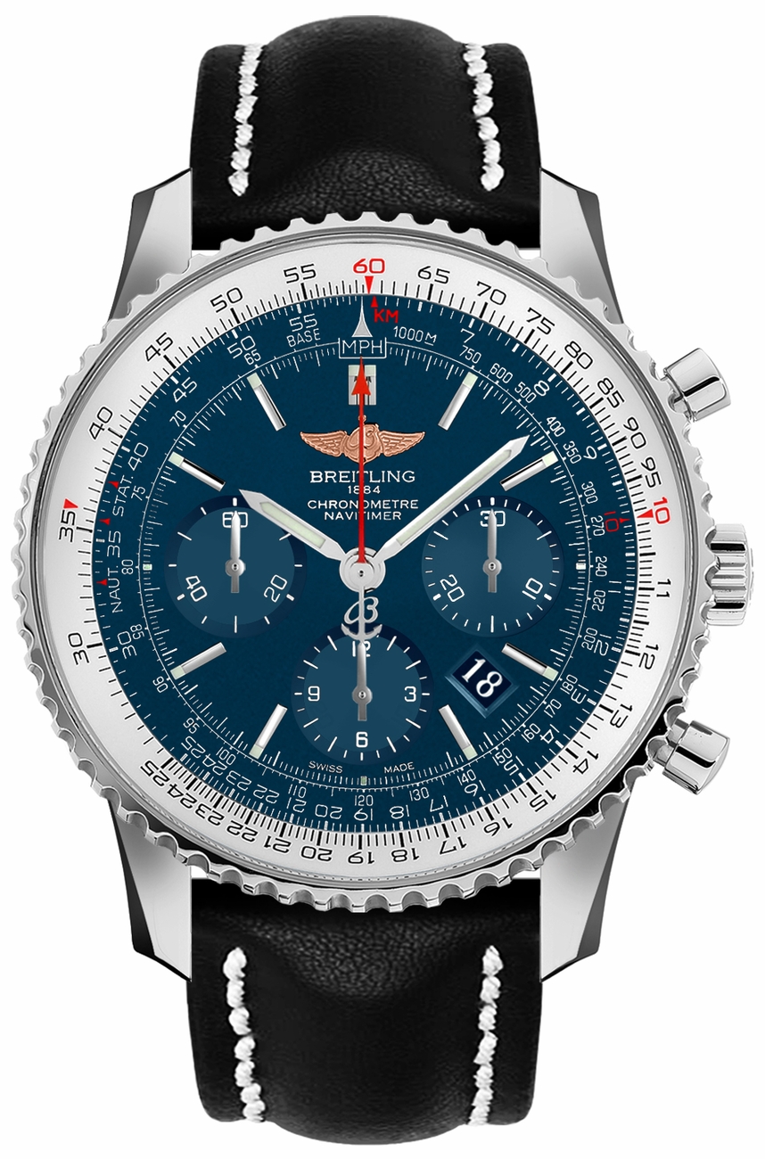 Breitling Navitimer Watches Mens Blue Self winding Automatic Chronometer AB012721-C889-441X Watch