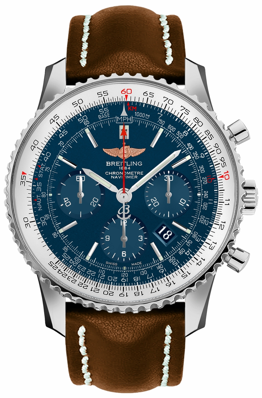 Breitling Navitimer Watches Mens Blue Self winding Automatic Chronometer AB012721-C889-443X Watch