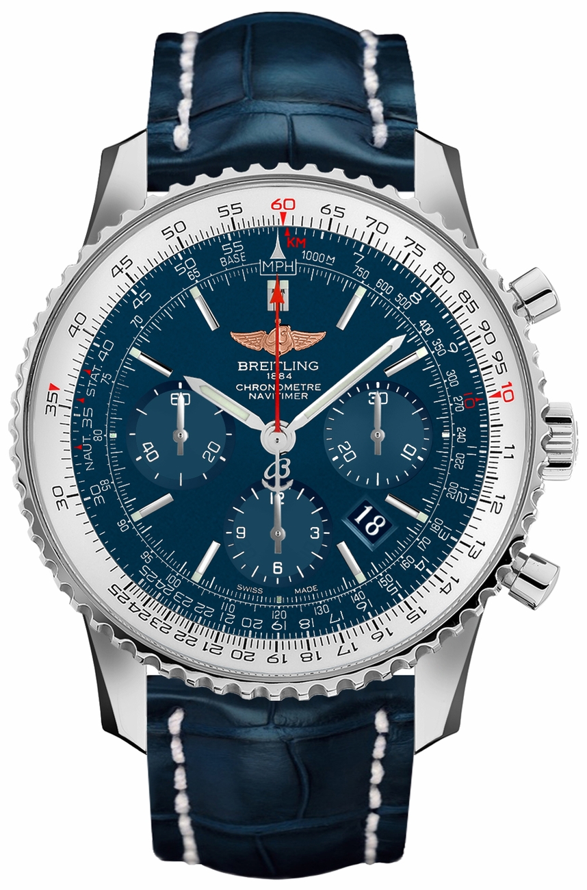 Breitling Navitimer Watches Mens Blue Self winding Automatic Chronometer AB012721-C889-746P Watch