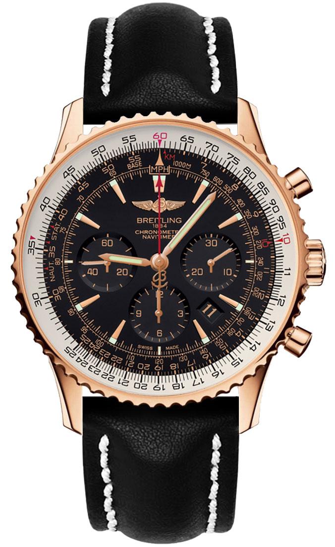 Breitling Navitimer Watches Mens Black Self winding Automatic Chronometer RB0127E6-BF16-441X Watch