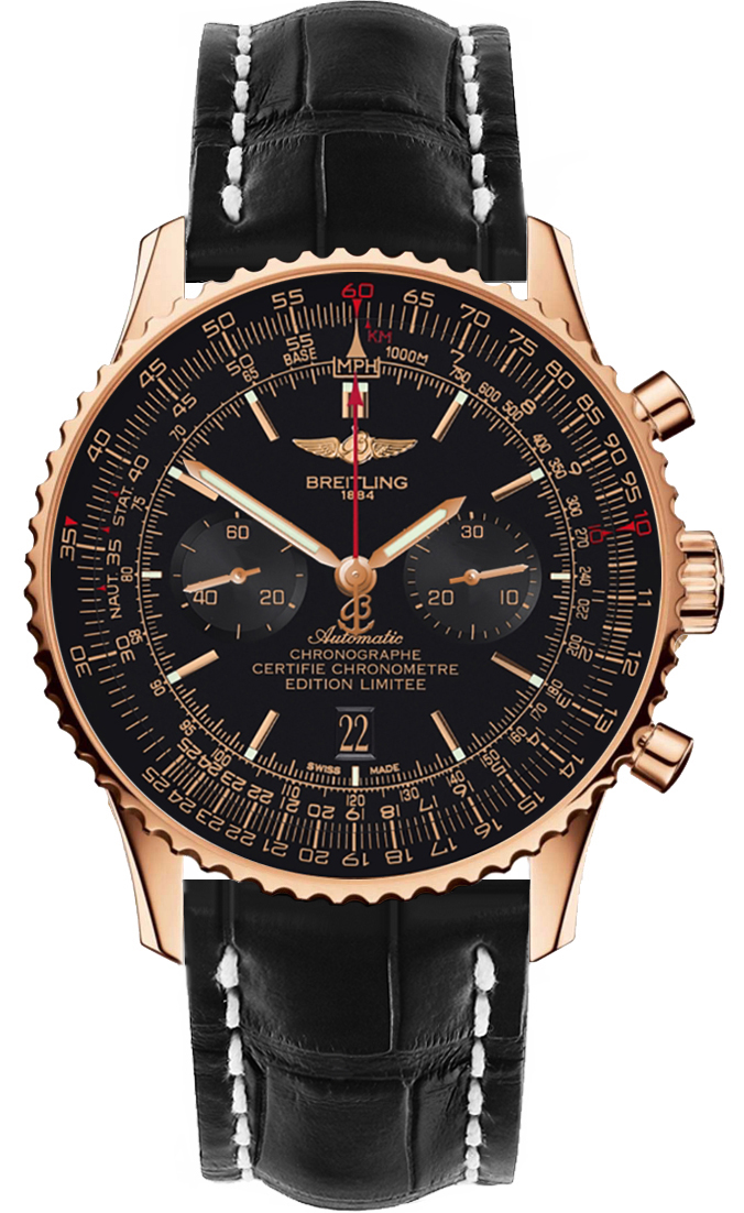 Breitling Navitimer Watches Mens Black Self winding Automatic Chronometer RB012824-BE20-760P Watch