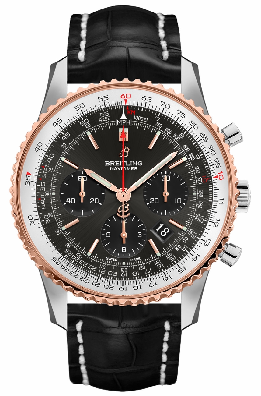 Breitling Navitimer Watches Mens Grey Self winding Automatic UB0121211F1P1 Watch