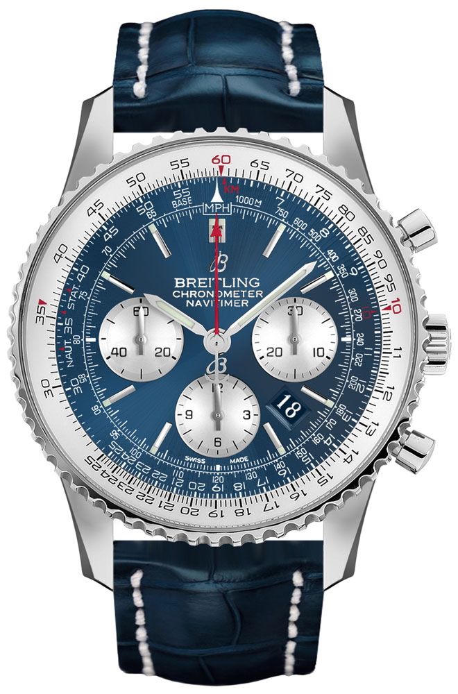Breitling Navitimer Watches Mens Blue Self winding Automatic AB0127211C1P1 Watch