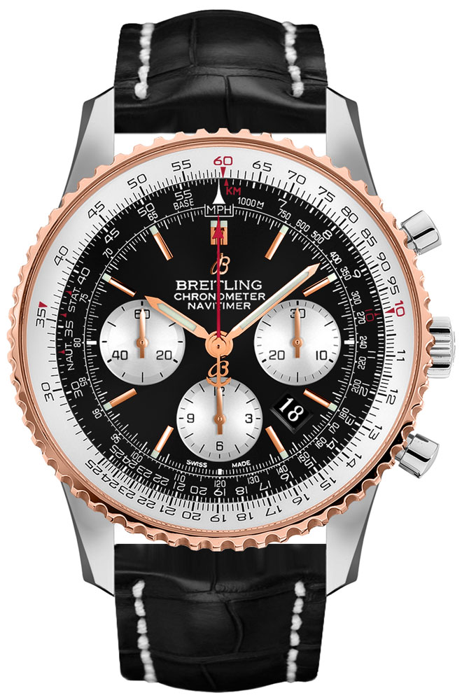 Breitling Navitimer Watches Mens Black Self winding Automatic UB0127211B1P1 Watch