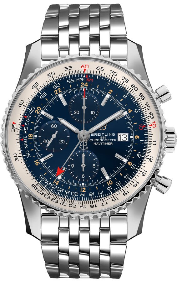 Breitling Navitimer Watches Mens Blue Self winding Automatic A24322121C2A1 Watch
