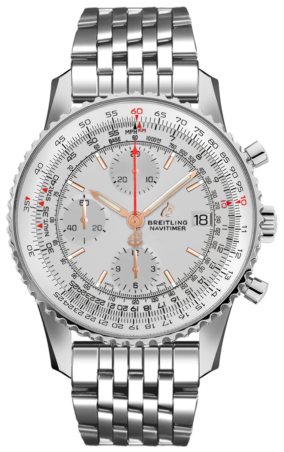 Breitling Navitimer Watches Mens Mercury Silver Self winding Automatic A13324121G1A1 Watch