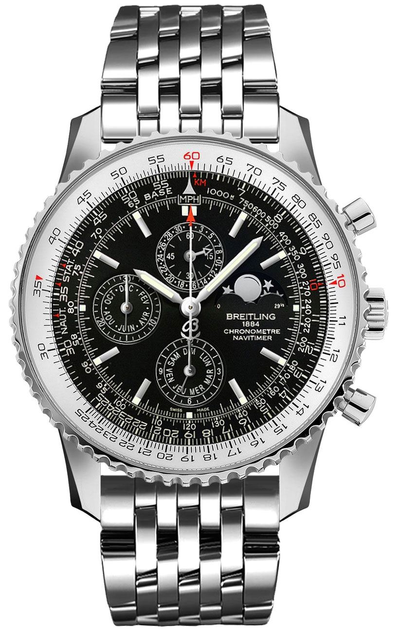 Breitling Navitimer Watches Mens Black Self winding Automatic A1937012-BA57-453A Watch