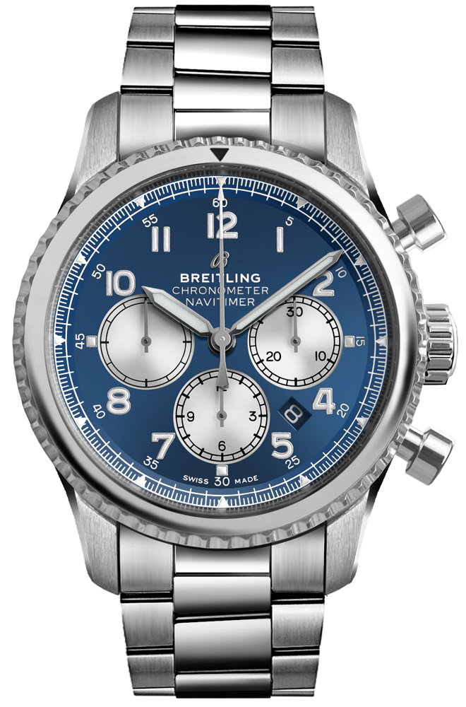 Breitling Navitimer Watches Mens Blue Self winding Automatic AB0117131C1A1 Watch