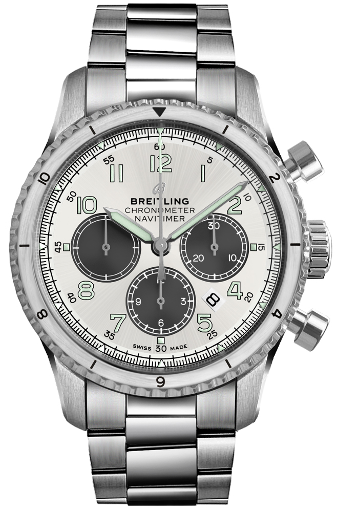 Breitling Navitimer Watches Mens Silver Self winding Automatic AB01171A-G839-188A Watch