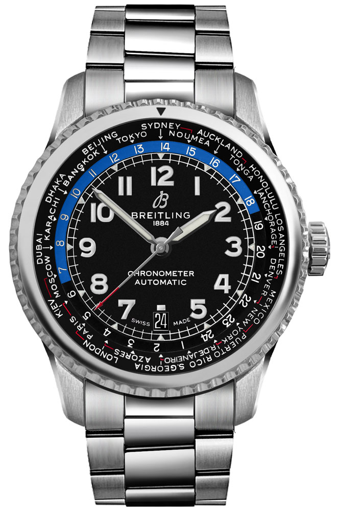 Breitling Navitimer Aviator 8 Watches Mens Black Self winding Automatic AB3521U41B1A1 Watch