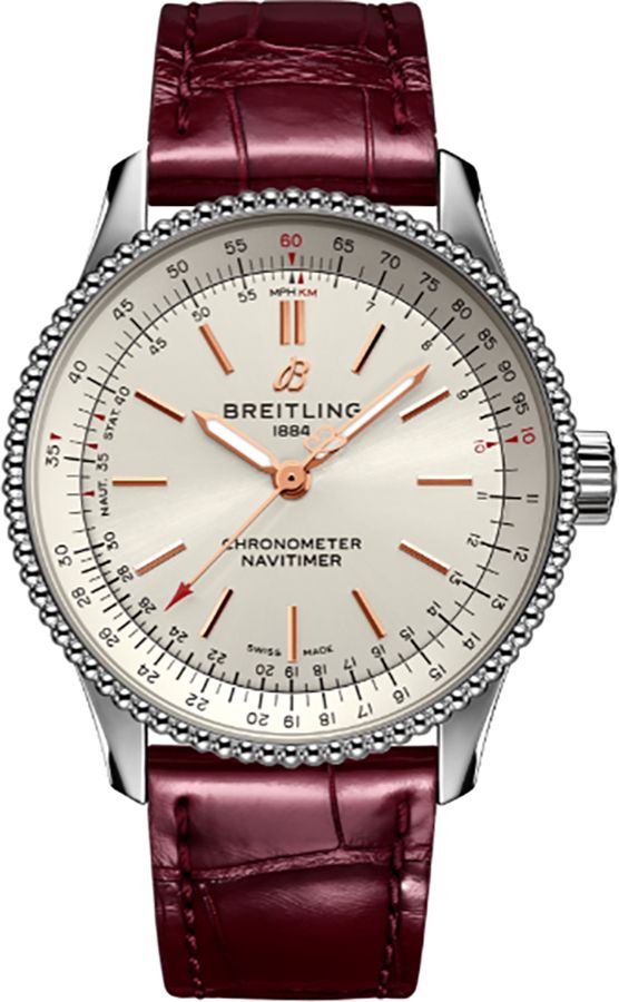 Breitling Caliber Watches Ladies Silver Self winding Automatic A17395F41G1P2 Watch