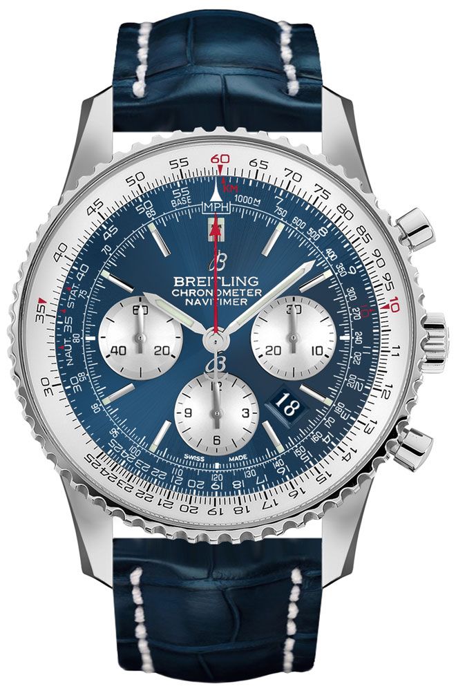 Breitling Navitimer Watches Mens Blue Self winding Automatic AB0127211C1P2 Watch