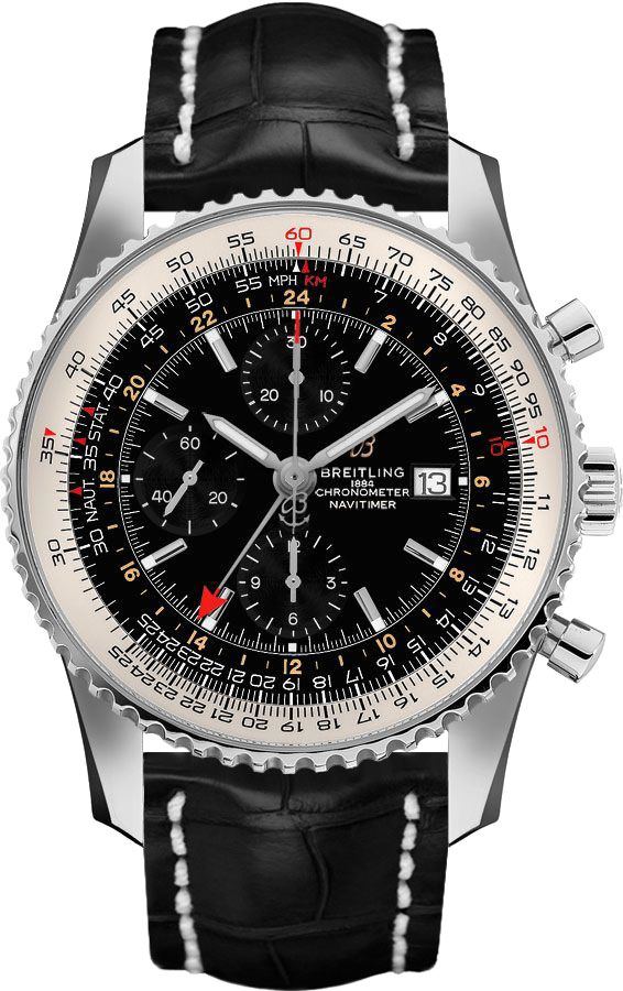 Breitling Navitimer Watches Mens Black Self winding Automatic A24322121B2P2 Watch