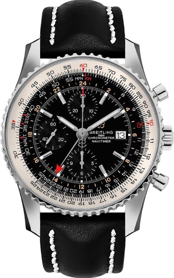 Breitling Navitimer Watches Mens Black Self winding Automatic A24322121B2X1 Watch