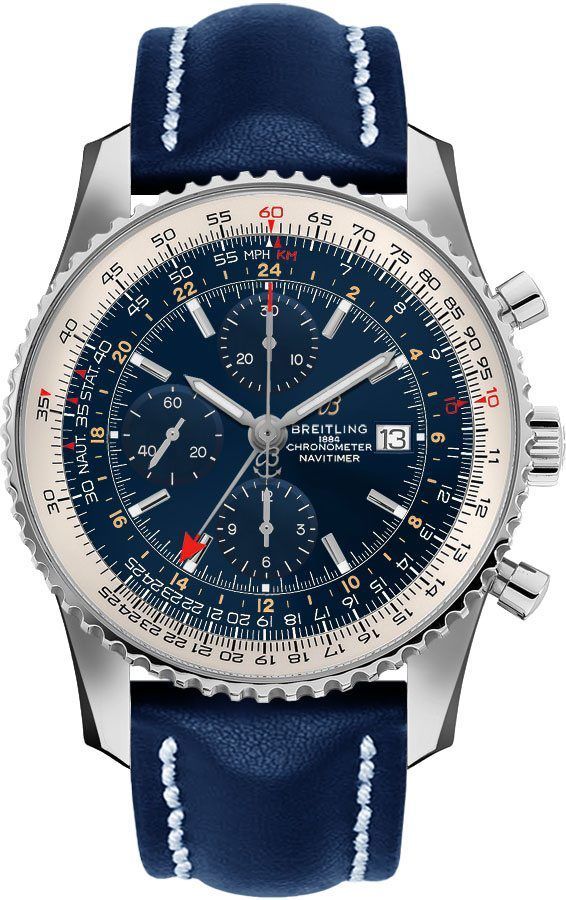 Breitling Navitimer Watches Mens Blue Self winding Automatic A24322121C2X2 Watch