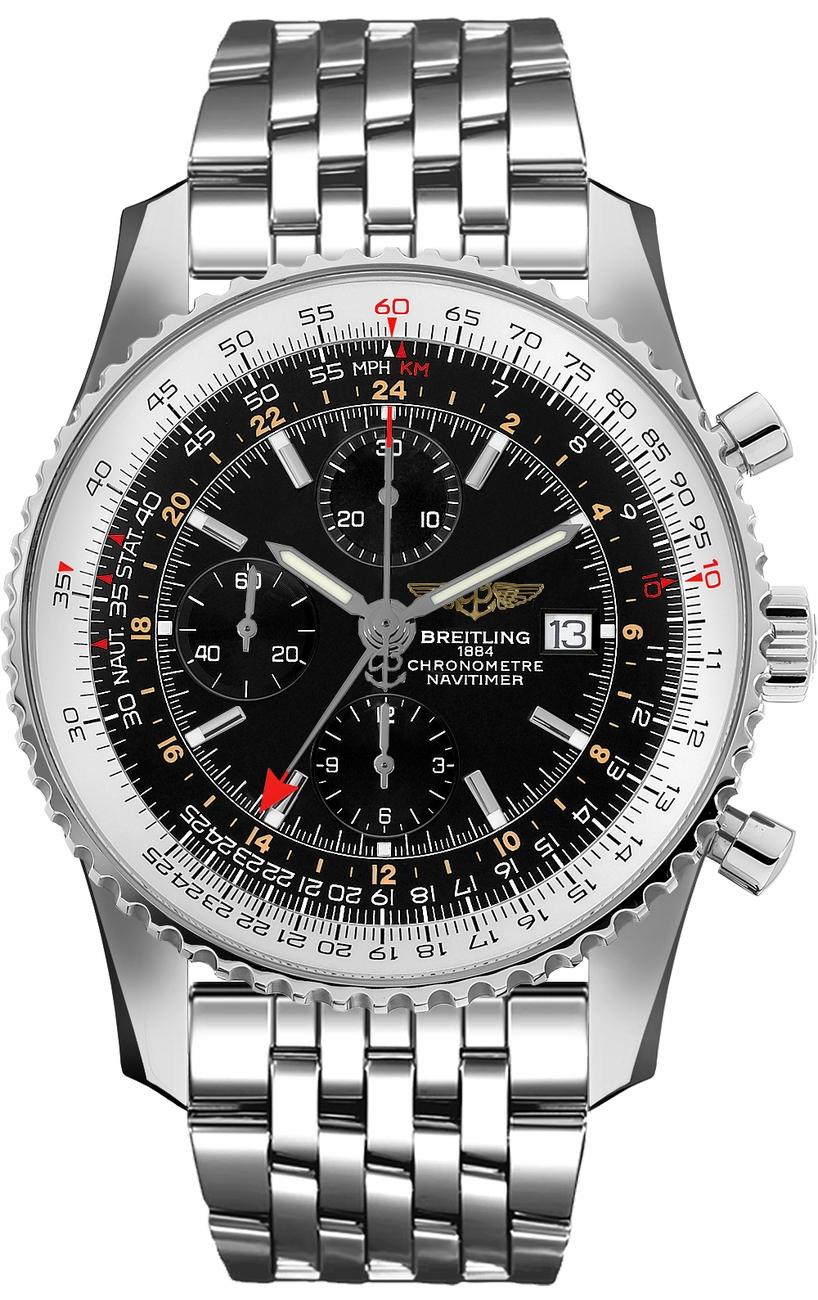 Breitling Navitimer Watches Mens Black Dial Self winding Automatic A24322121B1A1 Watch